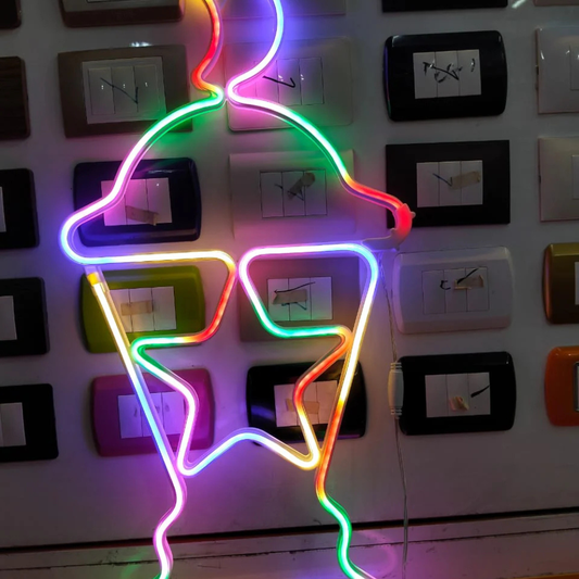 ارتفاع 70 سم_RGB_ فانوس ليد نيون ارجي بى _ خامة مستوردة